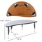 Flash Furniture 86" Oval Wave Grey Table Set-14" Stack Chairs XU-GRP-14CH-A3060CON-60-GY-T-P-GG - alternate 5
